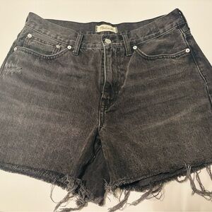 Madewell Charcoal Jean Shorts